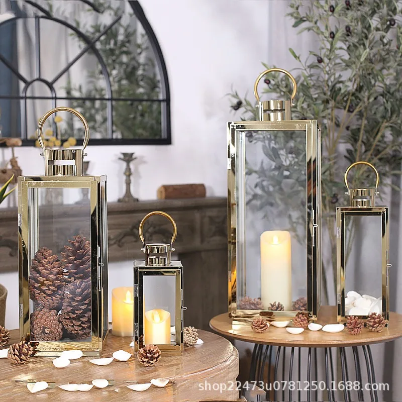 Windproof Stainless Steel Candle Holder,Lantern,Hurricane Candleholder,Candle Stand,Wind Lamp, Candlestick,Wedding Centerpieces
