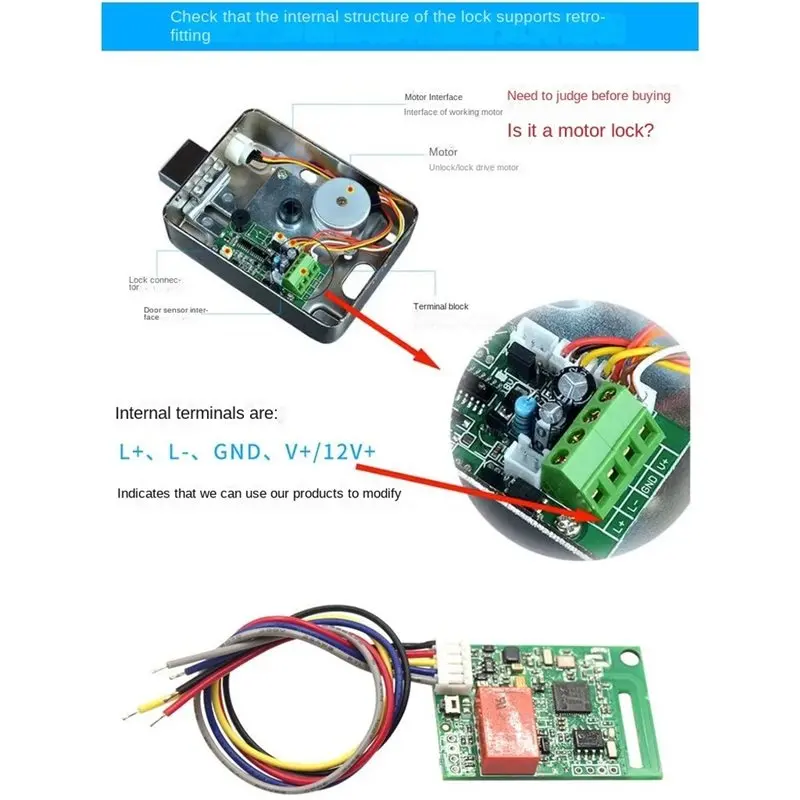 Y43A-Access Control System For DIY Automation Electric Lock DC TTLOCK Bluetooth Module Relay Output NO NC COM