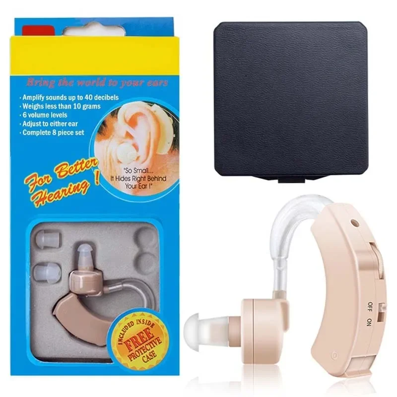 Portable Ear Hearing Amplifier for The Deaf Elderly Super Mini Hearing Aid Ear Sound Amplifier Adjustable Tone Hearing Aids