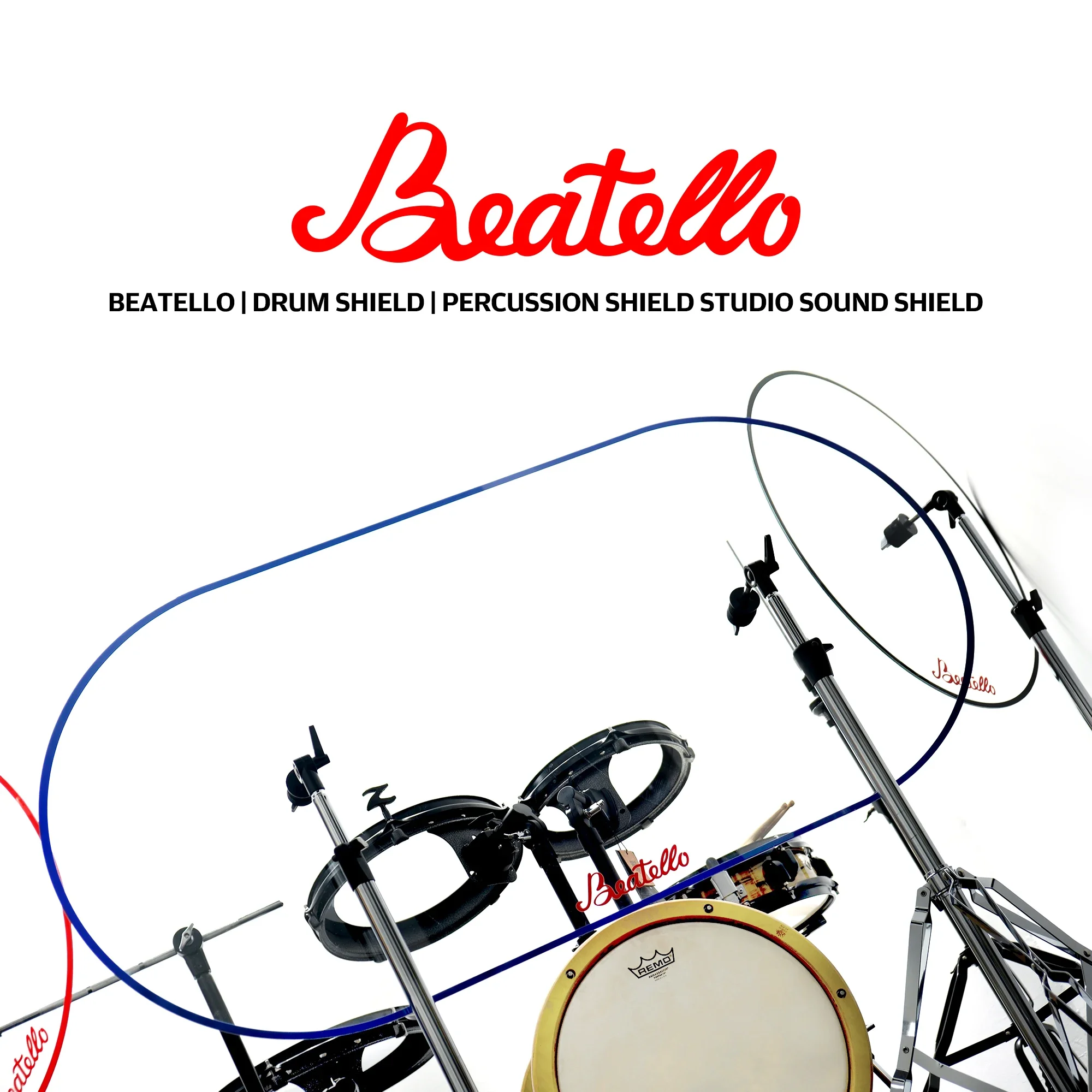 Baetello Clear Acrylic Drum Cage Panels Acoustic Shields Sound Barrier Booth Baffle for Studio Recording Church Live Concert - view 3