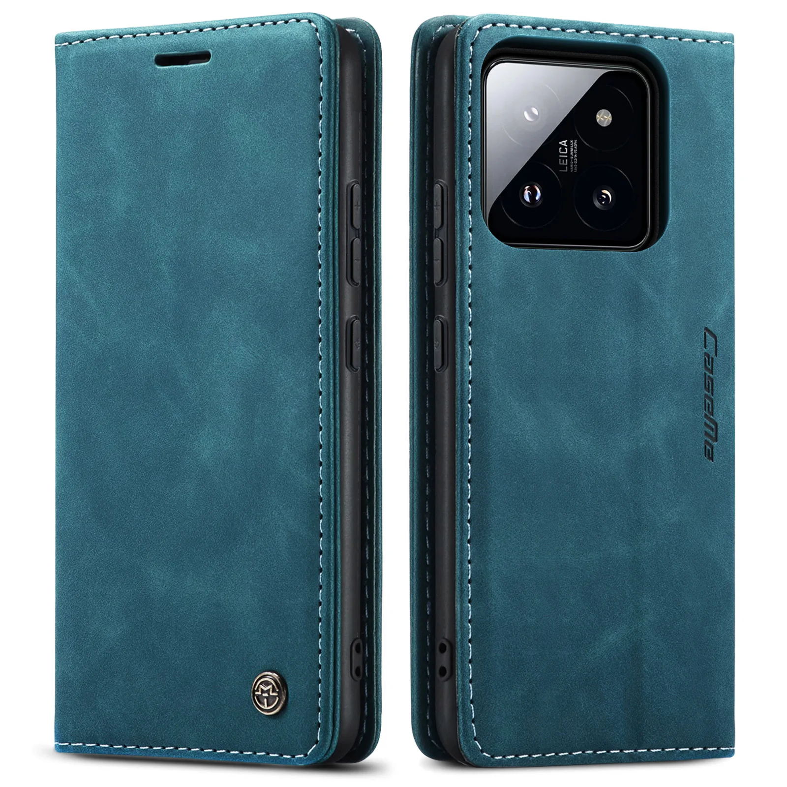 

Матовый кожаный чехол с откидной крышкой в стиле ретро для Xiaomi 15 13 13T 14 14T Lite Pro, чехол для телефона с слотом для карт, предотвращающий падение