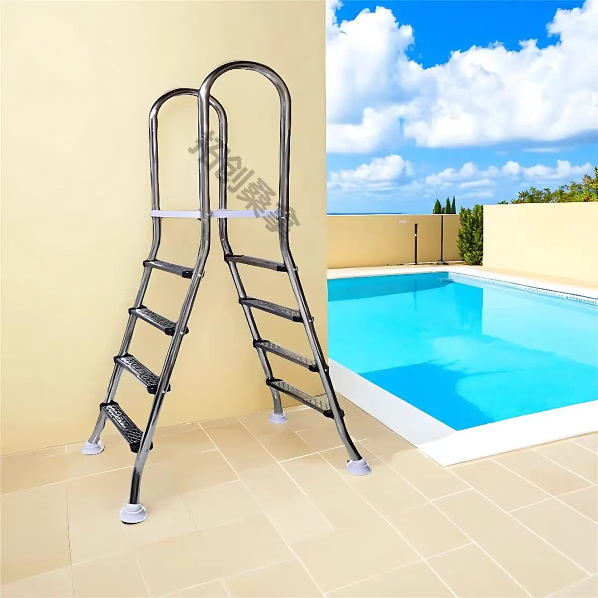 Swimming Pool Ladder,304 Stainless Steel 2 Step  Anti-Slip Rustproof Pool Handrail for Inground/Above Ground Pools