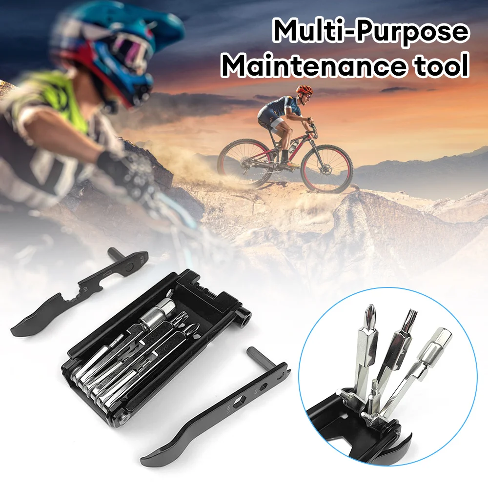 

23 in 1 Bike Repair Tool Kit Portable Bicycle Maintenance Tool Bike Tire Levers Hex Spoke Wrench Slotted Cross Screwdriver