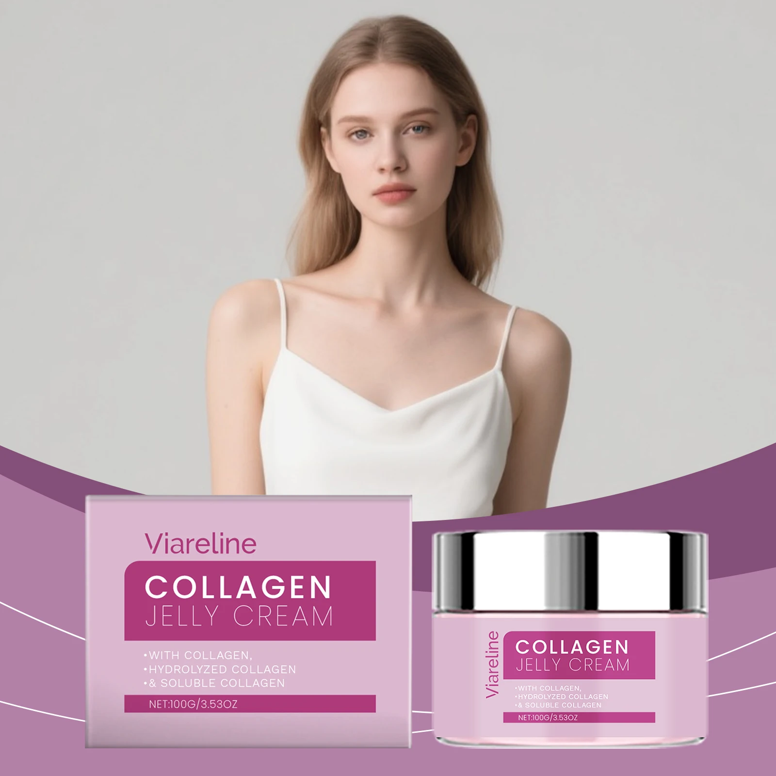 

Facial Skincare Gel Hydrating Moisturizing Enhances Skin Elasticity Brightens Tone Lightweight Texture Daily Facial Care Gel