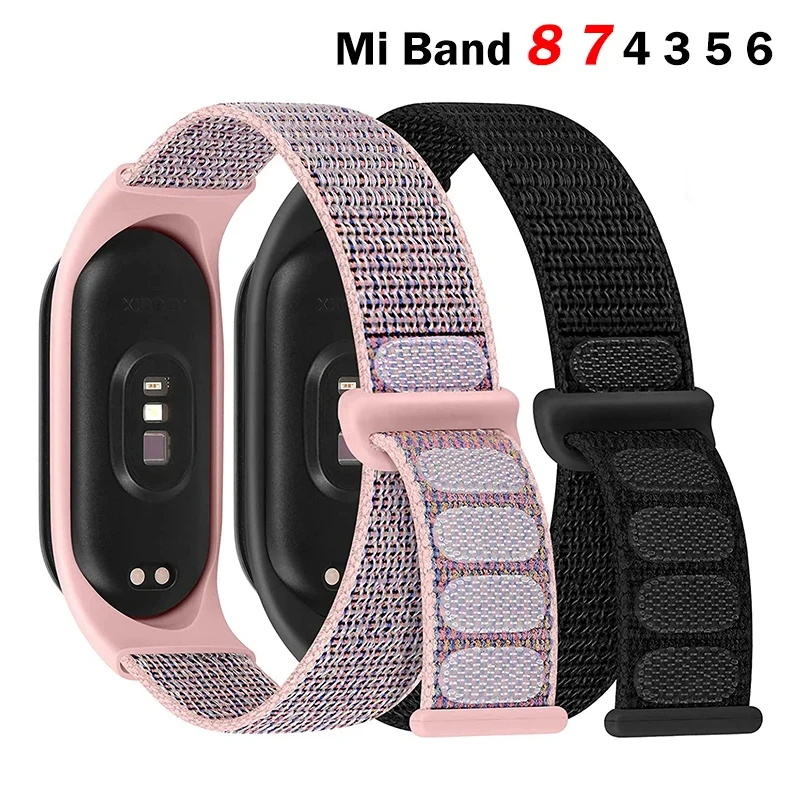 

Nylon loop For Xiaomi Mi Band 8 7 4 3 5 6 smartwatch Wristband Sports Correa Breathable Replacement Bracelet on Miband 6 8 Strap