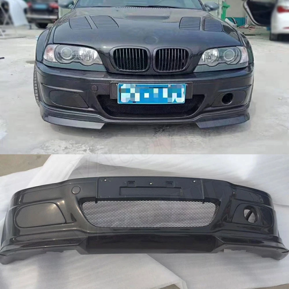 

Carbon Fiber Front Bumper Guard Fender For BMW 3 Series E46 M3 Head Bumper Pre-Facelift Car Styling