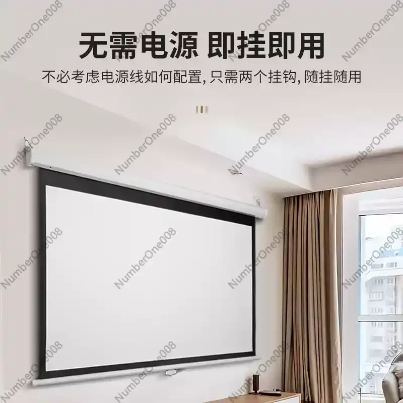 72 84 100 120 inch Motorized Projection Screen 4:3 16:9 Electric Drop Down Projector Screen
