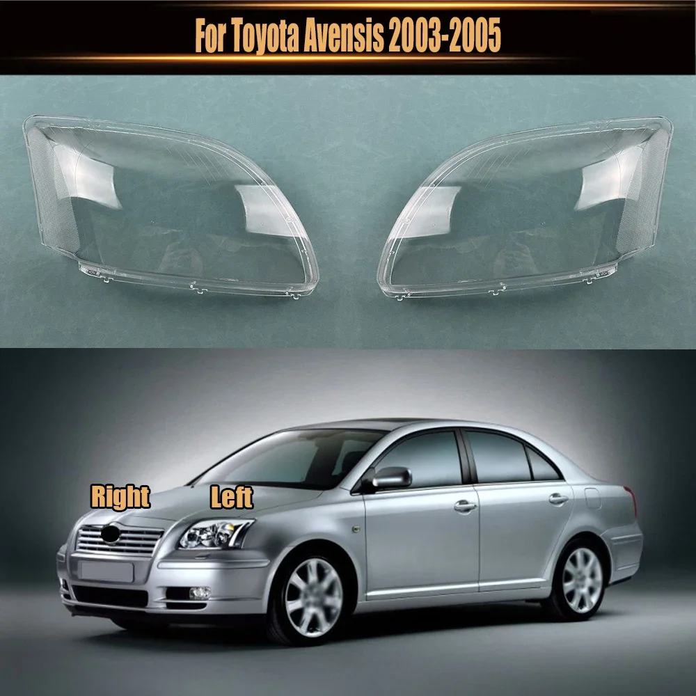 

For Toyota Avensis 2003-2005 Headlamp Lamp Shell Transparent Mask Headlight Cover Lens Plexiglass Replace Original Lampshade