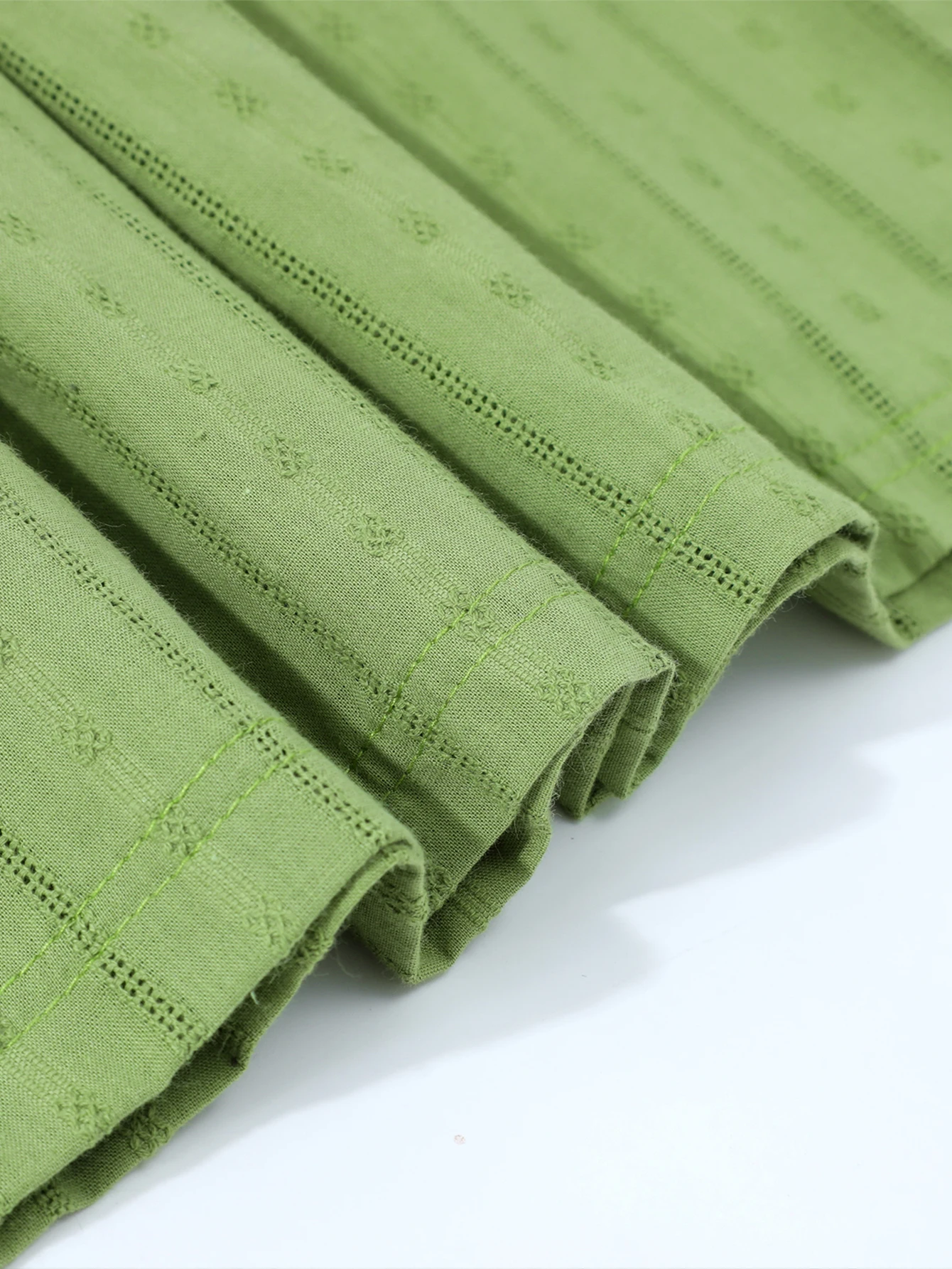 فستان بناتي صيفي بأكمام قصيرة، طباعة عشوائية من القطن الخالص مع أزرار جيب، فستان كاجوال للاستخدام الخارجي