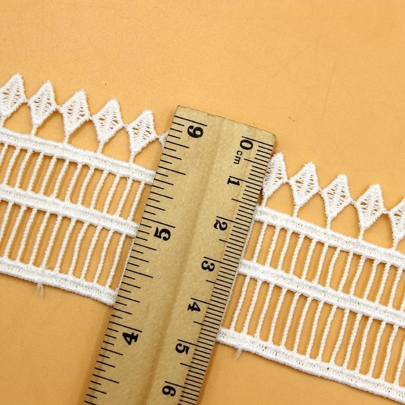 10 Yards/Lot Neue Treppenstufen-Spitze, wasserlösliche Stickerei-Kleidungsspitze, DIY-Kleidung, Heimtextilien-Zubehör RS4768 – Detail 8