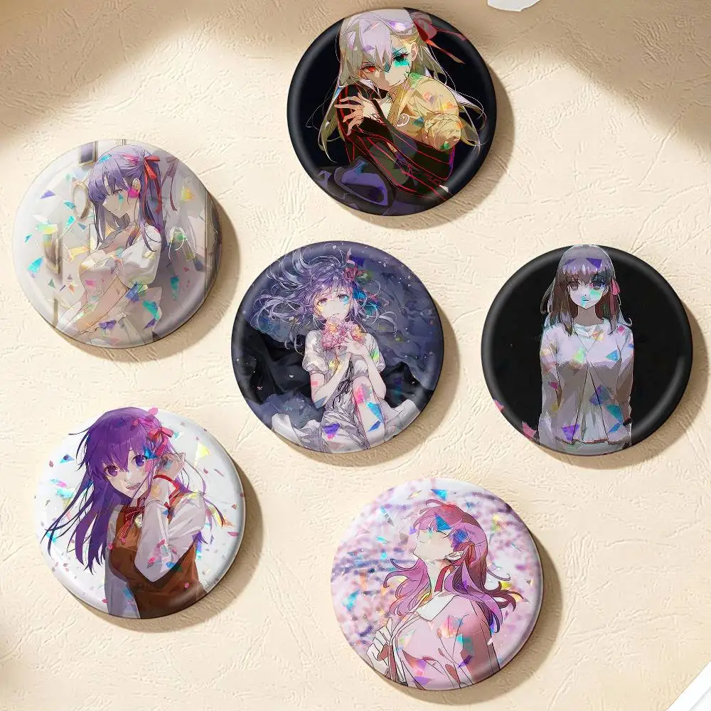 Sakura Matou Fate Stay Night  75mm 44mm 25mm Accessories Toys Badge Brooch Backpack Hat Pins