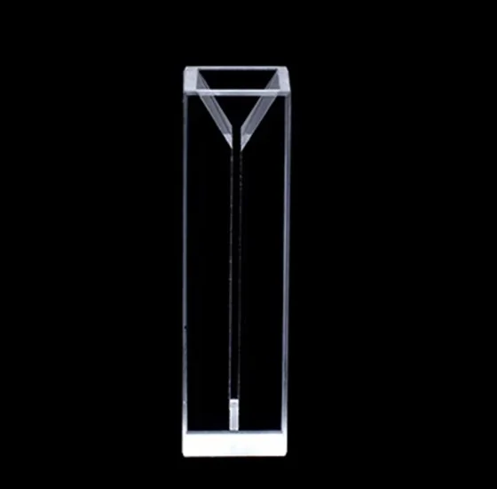 1mm-5mm Inside Width Micro Quartz Cuvette With Lid Volume 0.35-1.75ml Used for Neutral Liquids