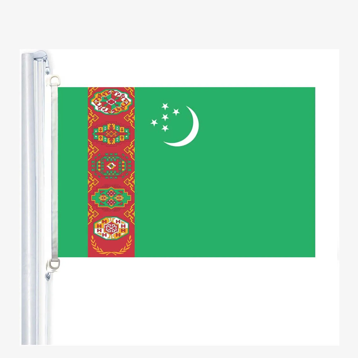 Turkmenistan  flag,90*150CM ,100% polyester, banner,Digital Printing