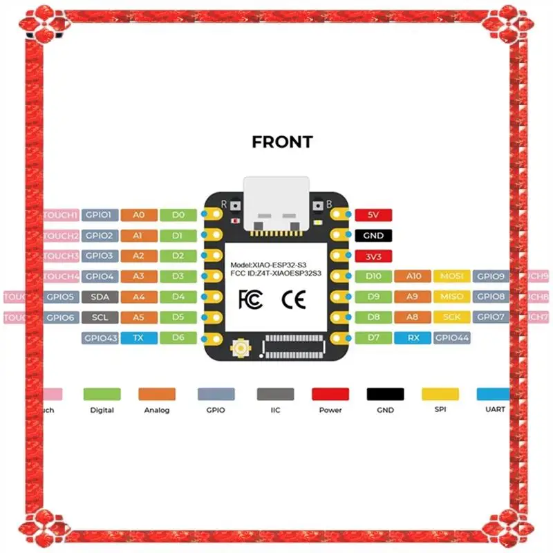 توصيل 24 ساعة ESP32 S3 مجموعة لوحة تطوير لـ Meshtastic/Lora/Lorwan، XIAO ESP32S3، SX126، 868Mhz 915Mhz هوائي، Wifi، Bl