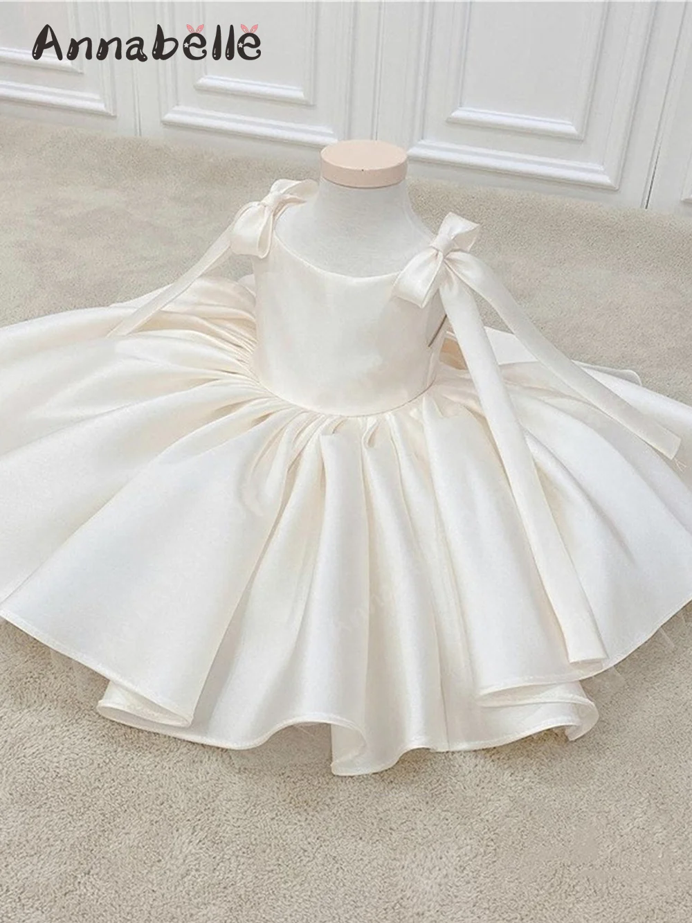 Annabelle Dresses For Prom Shoulder Long Bow Decoration Chic And Elegant Girl Dress Summer Birthday Dress