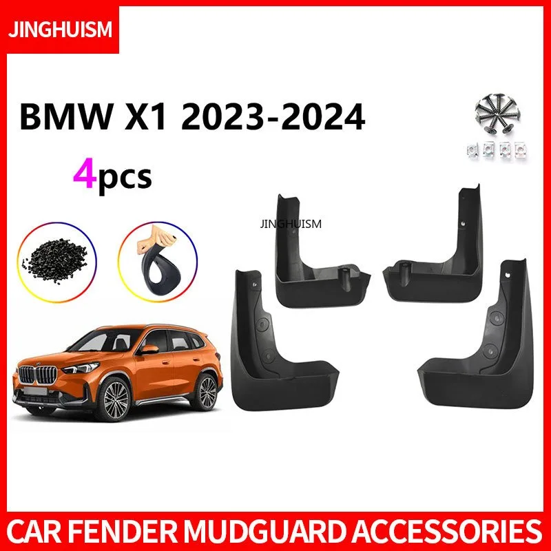 Mudguards Fender FOR BMW X1M Sports X1X Normal 2023-2025 Car Mud Flaps Splash Guards Black Modification Accessory Anti Mud Sand