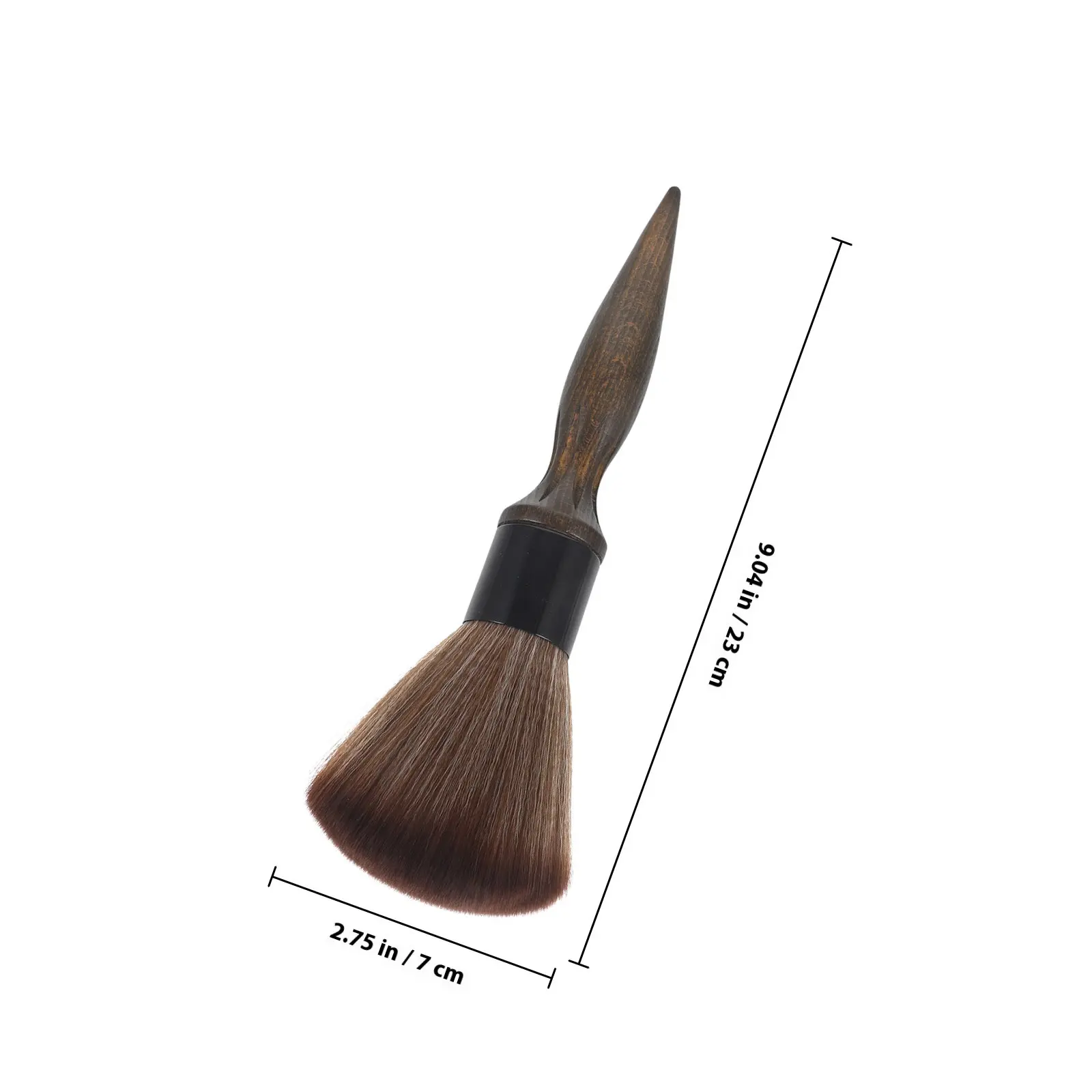 Fiber Bristles Barber Neck Duster Brush with Ergonomic Wood Handle for Haircut Shaving Aftercare Professional Salon Home Use