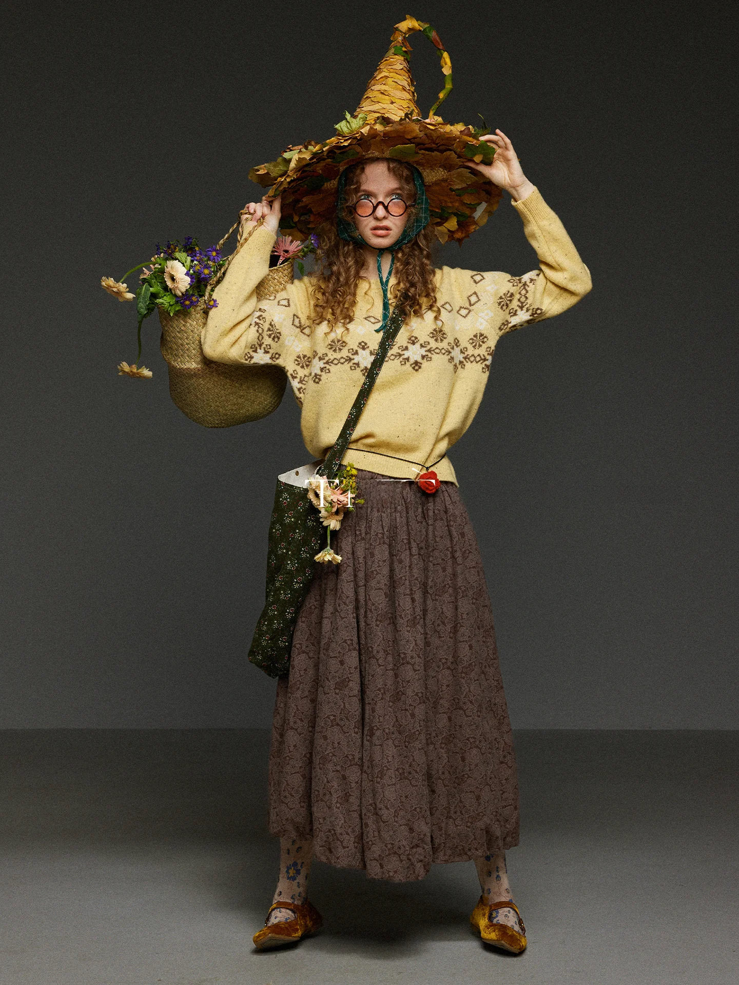 

Thiened Wool Fair Isle Knitted Sweater Women's Autumn Winter Soft Warm round Ne Pullover Retro Sle Comfortable Fit Long...