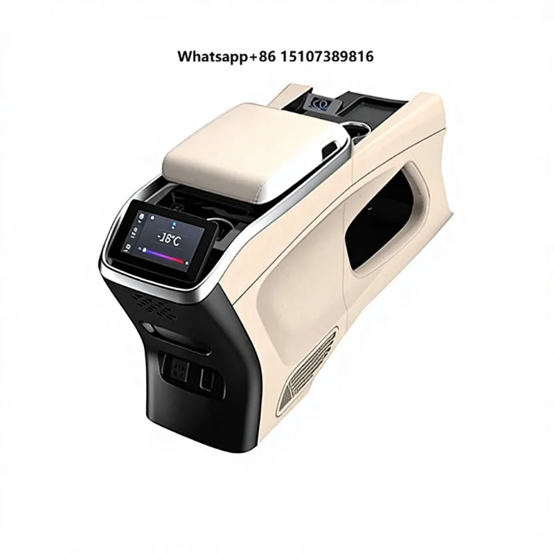 Applicable to HIACE  Armrest Box Central Storage Box With Wireless Charging Touch Screen Armrest Box Modification