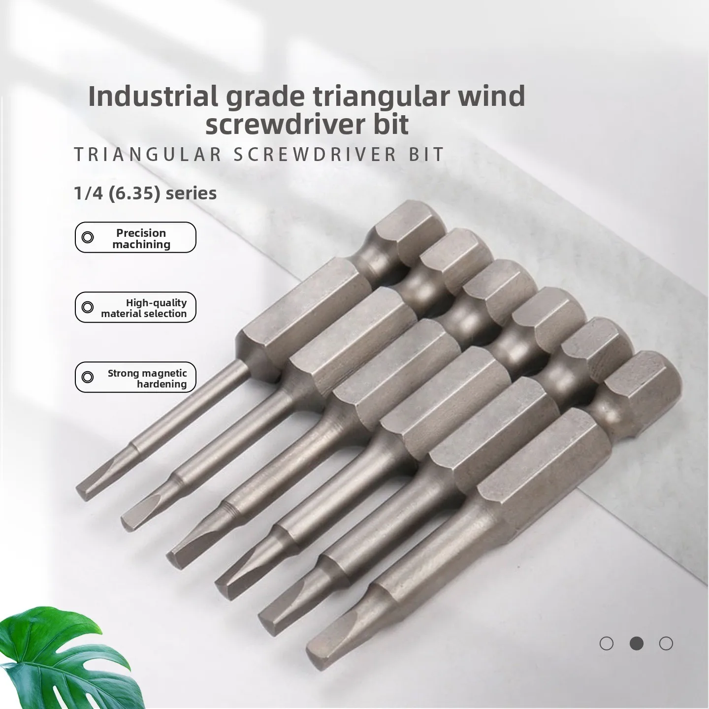Strong Magnetic JZD S2 Steel Triangle Screwdriver Bits Anti Slip Hardened Driver Heads for Electric Screwdriver Power Tool Parts