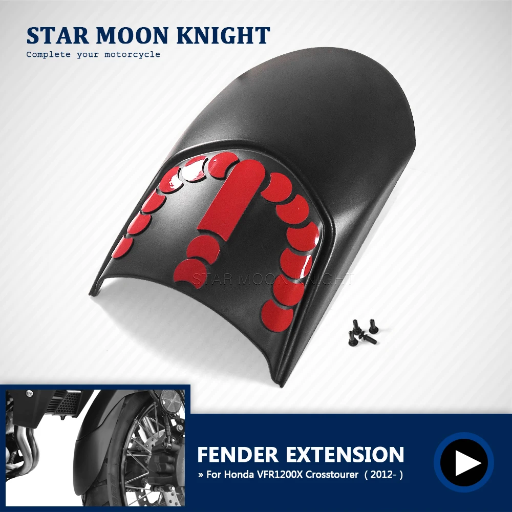 

VFR1200X Motorcycle Accessories Front Fender Mudguard Extender Hugger Extension For Honda VFR 1200X 1200 X Crosstourer 2012-2023