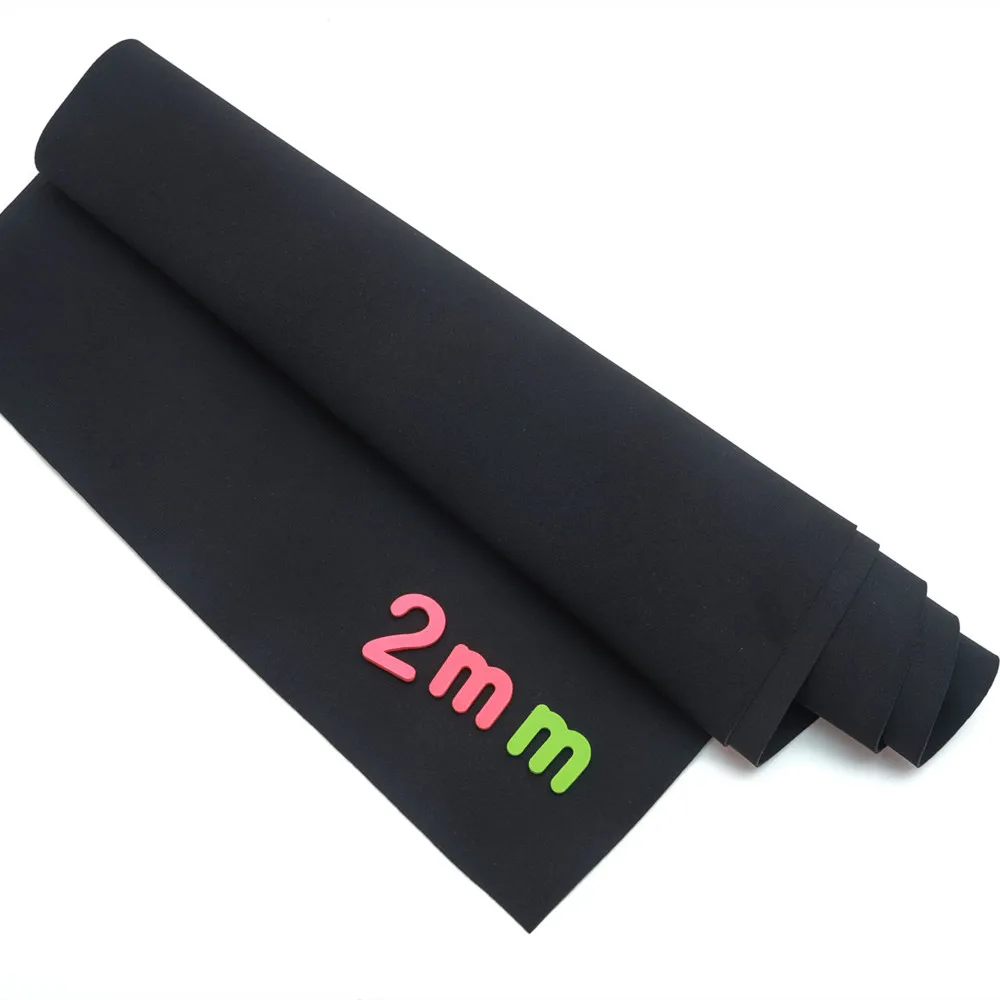 2mm Black Stretch SBR Neoprene Sewing Cloth Dive Cloth Can Be Used As School Bag Other Jersey Tricot Fabrics