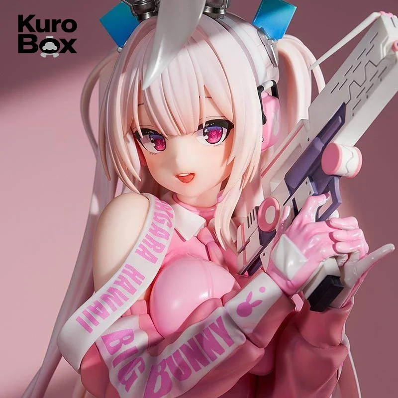 Super Bunny Girl Figur Rosa Hasenanzug Anime-Mädchen PVC Sammlermodell Desktop-Ornament Geschenk für Fans Anime-Sammler