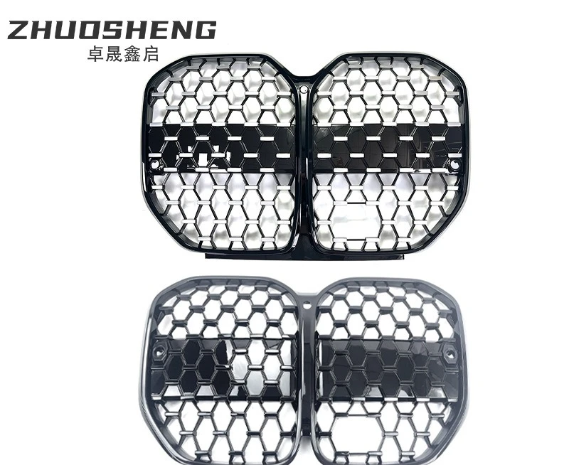 Grille for BMW 4 Series G22, 21 Models, Black Full Star Front Grille, Mesh Grill Upgrade