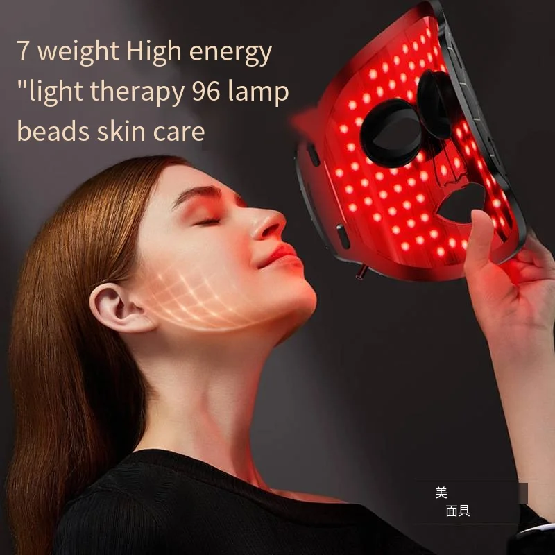 7 Colors Photon Silicone Face LED Mask 3D Facial Beauty Mask Red Light Therapy Skin Care Repair Skin Brightening