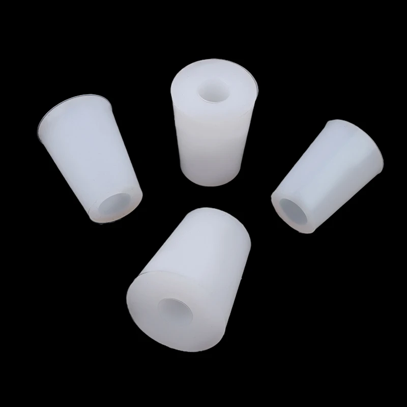 Food Grade Home Brew Wine Stoppers Conical Silicone Plug With Single Hole For Airlock Valve Bubbler Fermentation Exhaust Valve