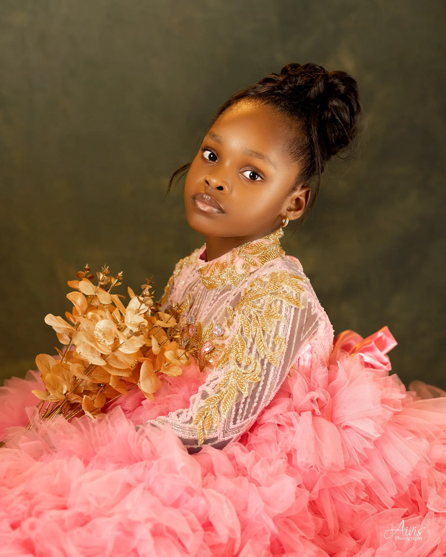 Luxuriöse rosa Kindergeburtstagsparty-Kleider, maßgeschneiderte langärmlige Blumenmädchenkleider für Hochzeit, Baby, Mädchen, Abschlussball, Fotoshooting