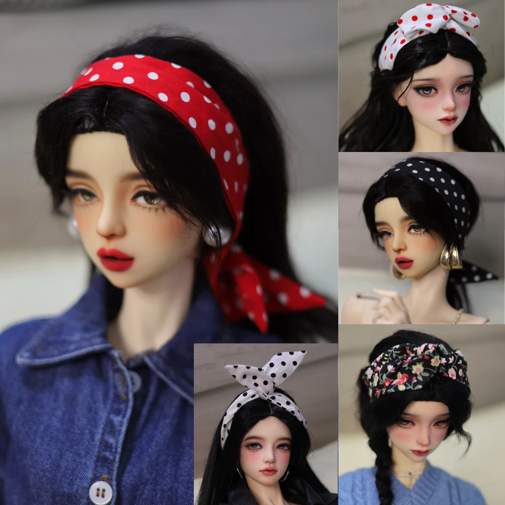 D09-P081 children handmade toy 1/3 big girl BJD Doll Accessories retro black red Hair Hoop 1pcs