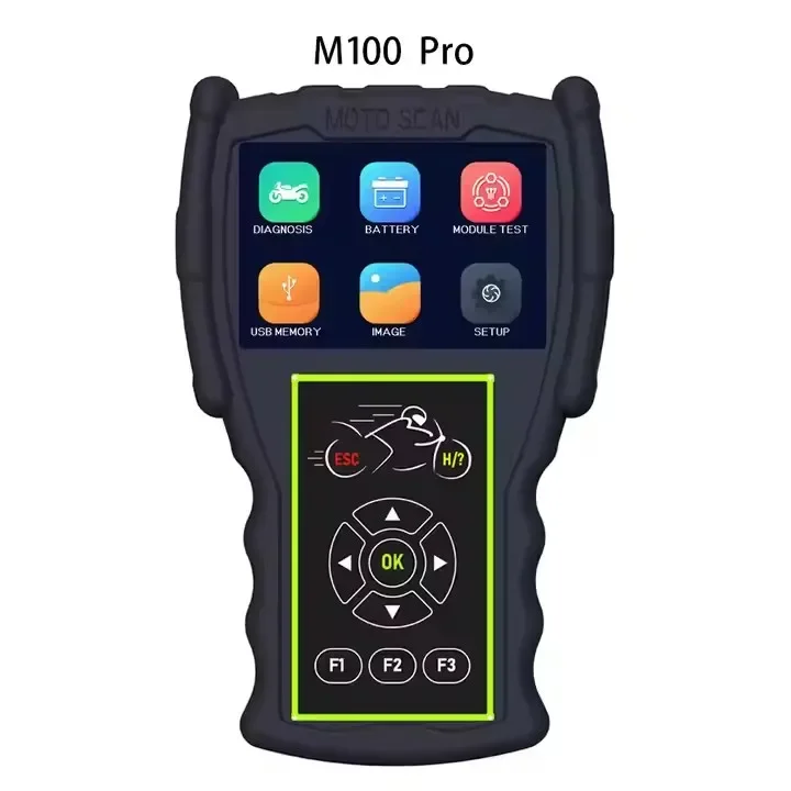 

JDiag M100 Pro Motorcycle Scanner D87D88 Function Diagnostic Tool Version Battery Tester Motorcycle Diagnostics