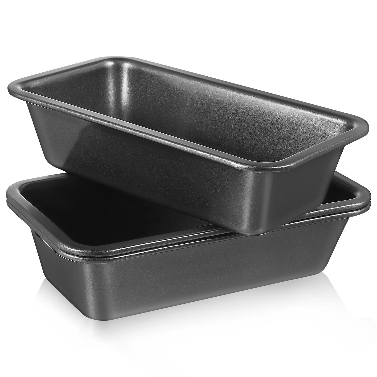 

3pcs Carbon Steel Bread Loaf Pan Large Nonstick Baking Dish Sturdy Rectangular Toast Box Easy Cleaning Cake Mold