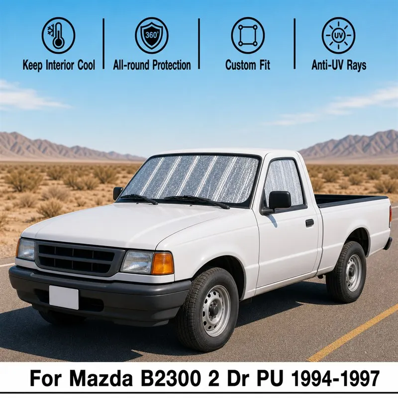 

For Mazda B2300 2 Dr PU 1994-1997 Full Set Car Window Sunshades UV Block Privacy Heat Insulated Foldable Car Curtain