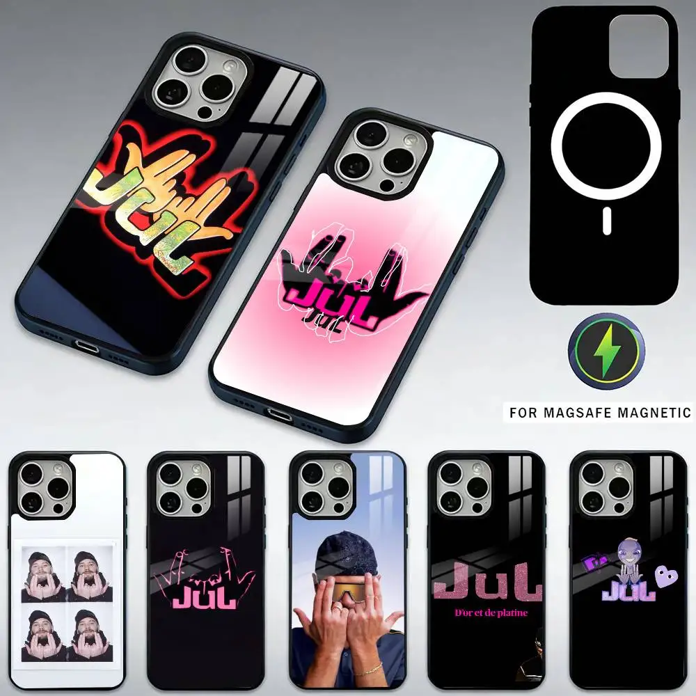 

France Jul Rapper Phone Case For iPhone17,16,15,14,13,12,11 Plus,Pro Max Magnetic For Magsafe Wireless Charging