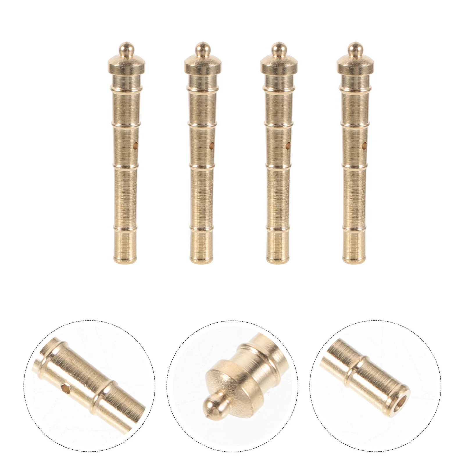 

4 Pcs Jam Sailing Model Mini Metal Brass Miniature Parts Boys