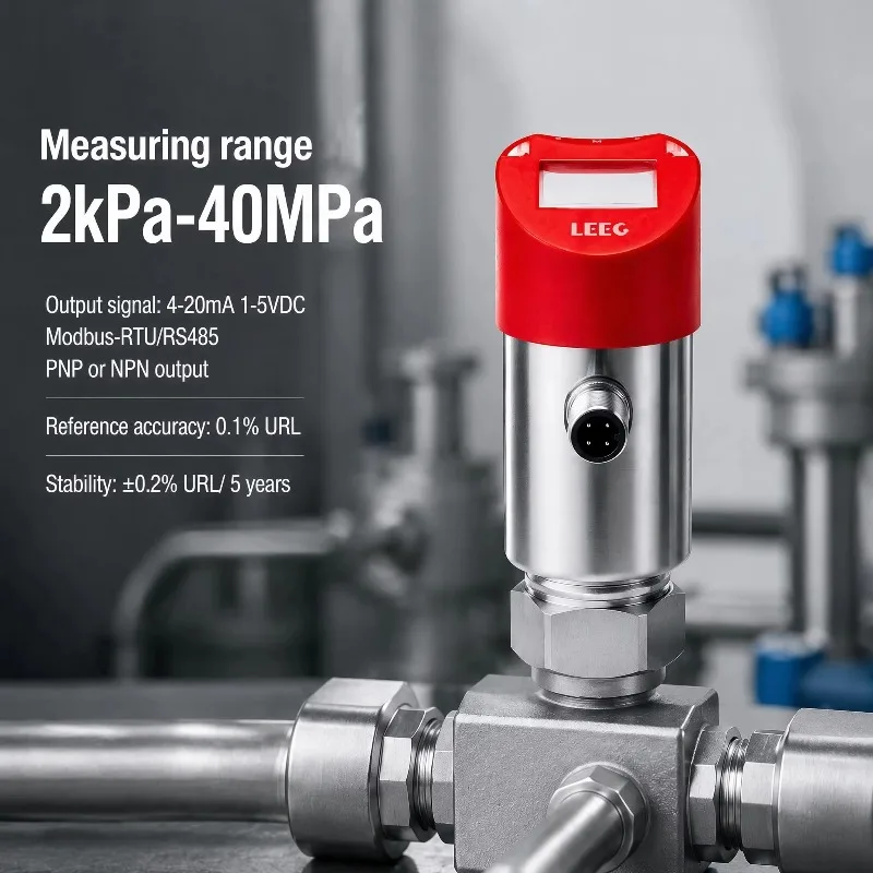 IP67 Vacuum Pressure Switch Digital Electronic With Programmable Display Switching & Analog Output For Pneumatic Hydraulic