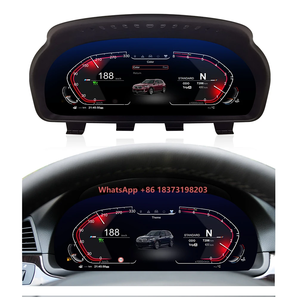 ZLH 12.3 Inch LCD Speedometer Dashboard Cluster for 5 3 Siers GT F07 F10 F11 F18 X3 F25 X4 F26 X5 F15 X6 F16 LINUX