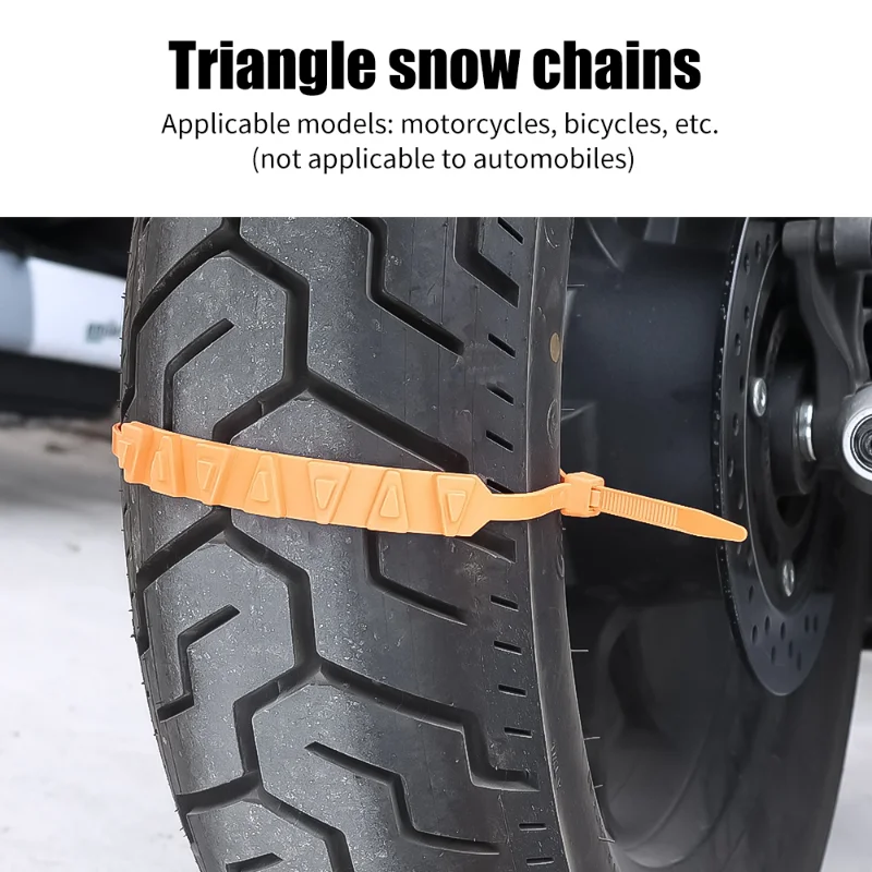 5pcs Universal Winter Anti-skid Chain Motorcycle Bicycle Tire Wheel Anti-skid Tie Outdoor Emergency Tire snow Chains