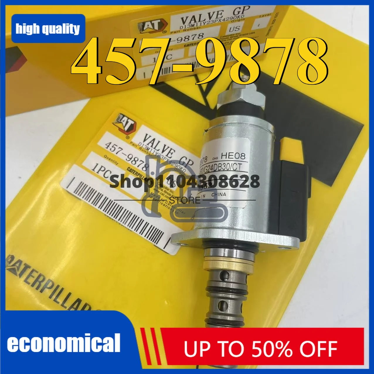 

Excavator Hydraulic Pump Solenoid Valve E330D E336D E345D E349D 457-9878 4579878