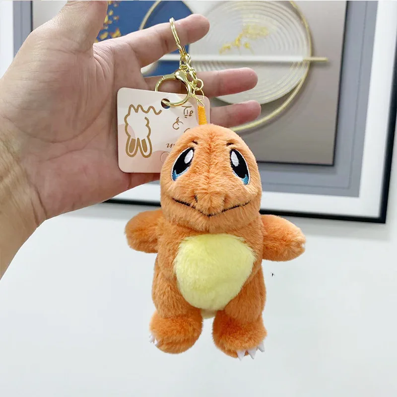 애니메이션   포켓몬   파이리   봉제 인형   꼬부기   열쇠고리   소녀   귀여운   패키지 액세서리   장식하다   PP 솜 충전재   장난감 인형   선물