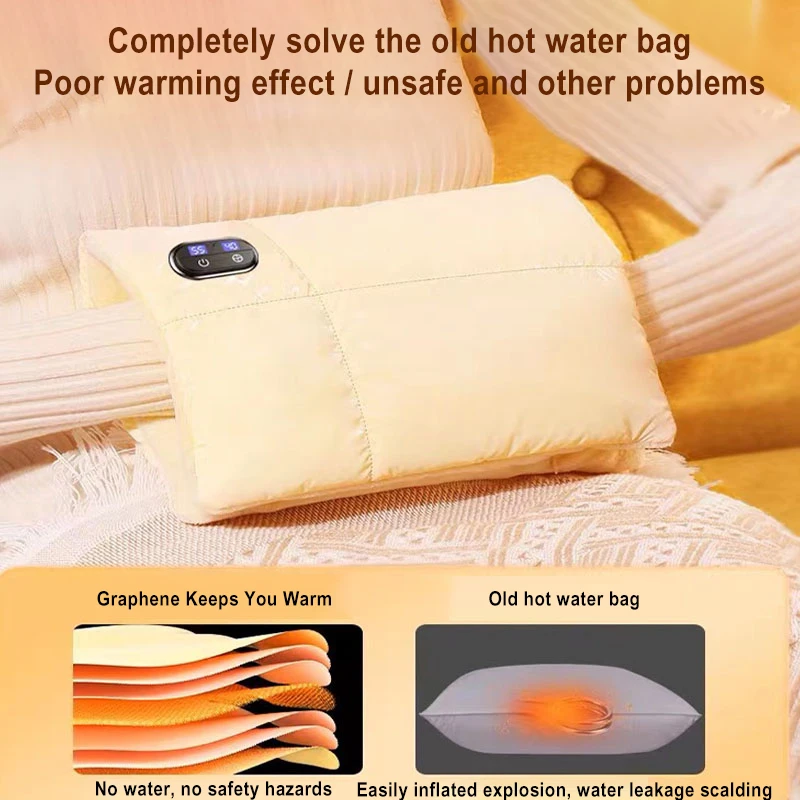 Electric Hand Warmer Warm Keeping Heating Pads Bag USB Charging Portable Heating Hand Warmer Pouch