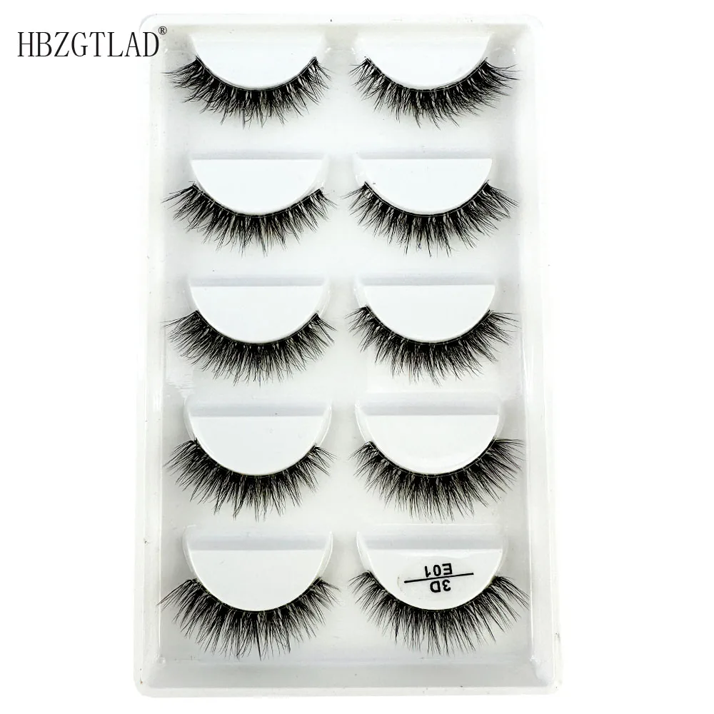 50/100 scatole ciglia di visone 3D ciglia finte naturali trucco lungo disordinato ciglia finte estensione trucco strumenti di bellezza maquiagem