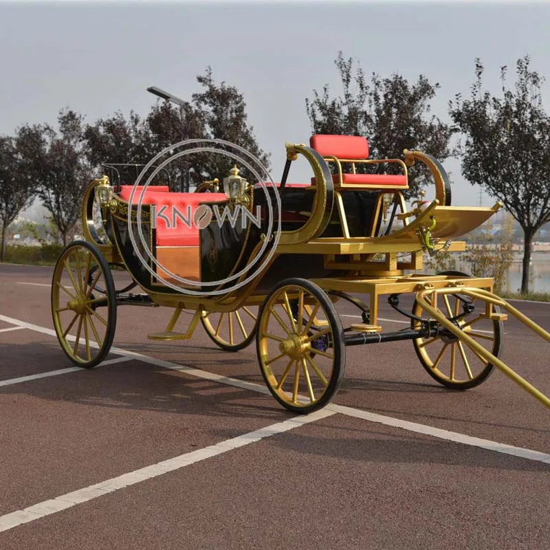 2025 Europe Exhibition Carriage Royal Wedding Horse Cart Park Passenger Sightseeing Carriage