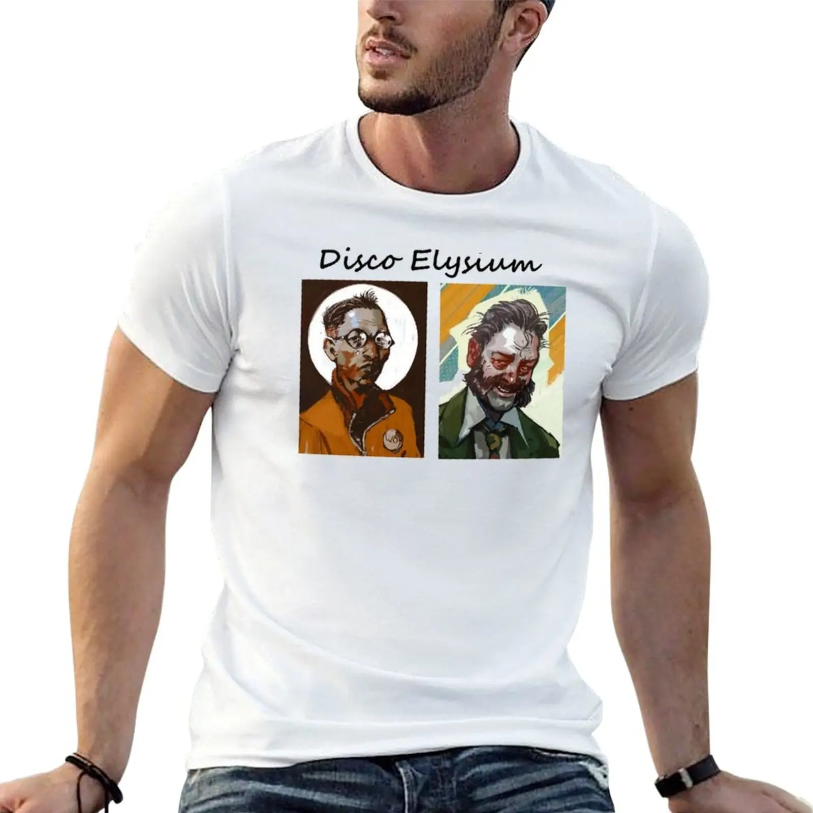Disco Elysium Art T-Shirt valentines clothes croswit shirt man mens funny t shirts