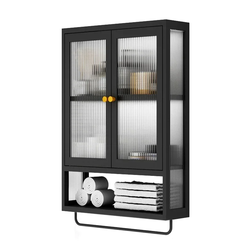 

Bathroom Dustproof Shower Holder Multifunctional Storage Shelves 3 Layer Wall Hanging Makeup Organizer Transparent Kitchen Rack