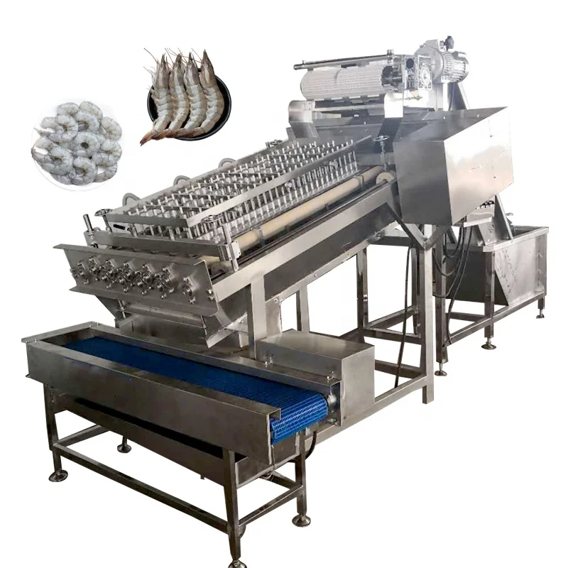 High Automation Shrimp Skin Peeling Machine / Prawn and Seafood Peeler / White Shrimp Peeling Machine Customized
