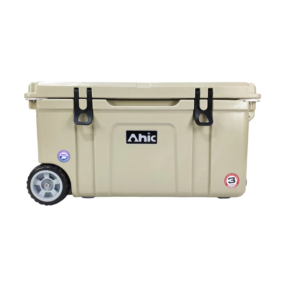 2026NewHigh Performance Hard Insulated Cooler Box 75L Capacity Coolers with Wheels