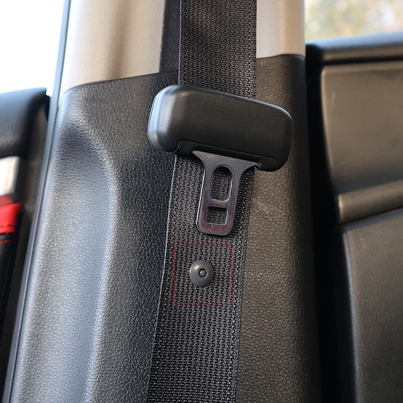 1-20 Stück Auto-Sicherheitsgurtbegrenzer Schnallenclip Gurtsperre Knopfhalter Schwarz Auto-Innenausstattung Sicherheitsgurt-Zubehör – Detail 2